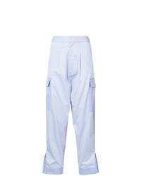 Pantalon cargo bleu clair