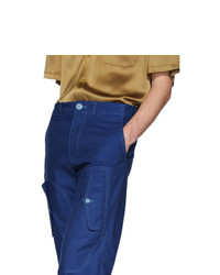 Pantalon cargo bleu marine Sies Marjan