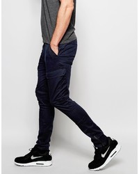 Pantalon cargo bleu marine Asos