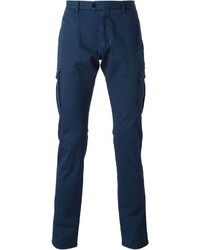 Pantalon cargo bleu marine Etro