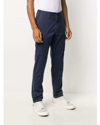 Pantalon cargo bleu marine Stone Island