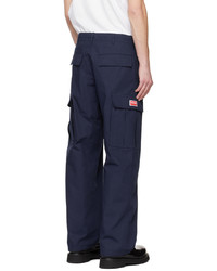 Pantalon cargo bleu marine Kenzo