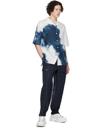 Pantalon cargo bleu marine Alexander McQueen