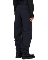 Pantalon cargo bleu marine Bottega Veneta