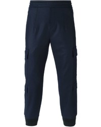 Pantalon cargo bleu marine Neil Barrett