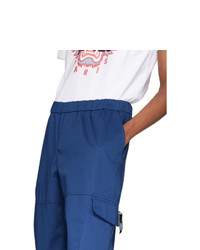 Pantalon cargo bleu Kenzo