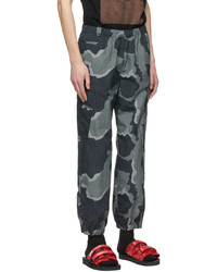 Pantalon cargo camouflage gris foncé Undercover