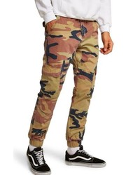 Pantalon cargo camouflage marron clair