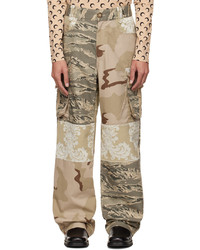 Pantalon cargo camouflage marron clair Marine Serre