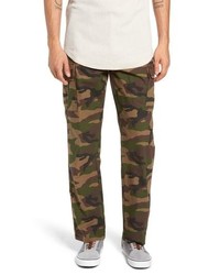 Pantalon cargo camouflage marron foncé