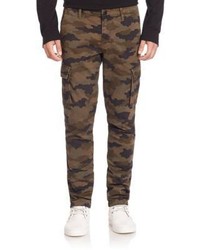 Pantalon cargo camouflage marron