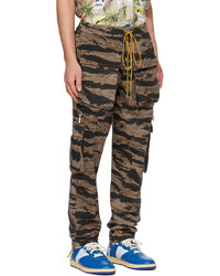 Pantalon cargo camouflage marron Rhude