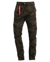 Pantalon cargo camouflage olive Alpha Industries