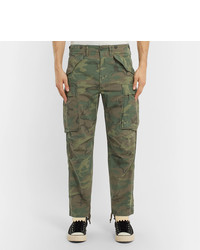 Pantalon cargo camouflage olive RRL