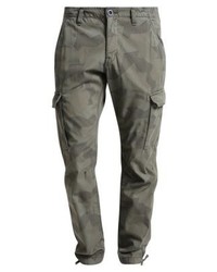 Pantalon cargo camouflage olive Esprit