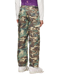Pantalon cargo camouflage olive ERL
