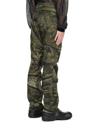 Pantalon cargo camouflage olive Olly Shinder