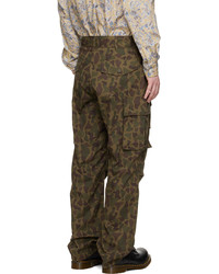 Pantalon cargo camouflage olive Engineered Garments