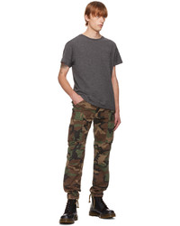 Pantalon cargo camouflage olive RRL