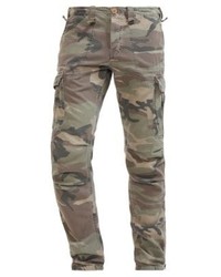 Pantalon cargo camouflage olive Le Temps des Cerises