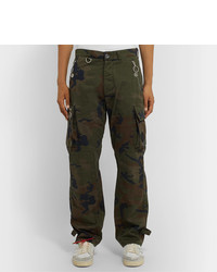 Pantalon cargo camouflage olive Off-White