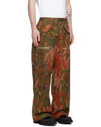 Pantalon cargo camouflage tabac Dion Lee