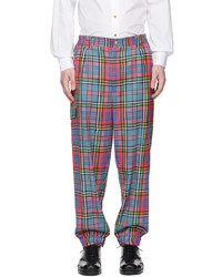 Pantalon cargo en laine écossais marron Vivienne Westwood