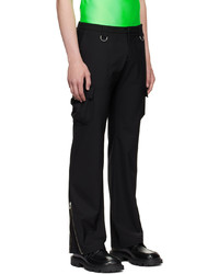 Pantalon cargo en laine noir Coperni