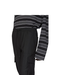 Pantalon cargo en laine noir Juun.J