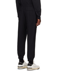Pantalon cargo en laine noir Solid Homme