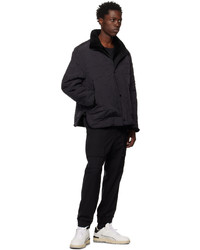 Pantalon cargo en laine noir Solid Homme