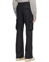 Pantalon cargo en laine noir Amiri