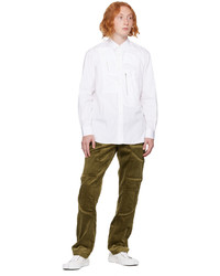 Pantalon cargo en velours côtelé olive Comme Des Garcons SHIRT