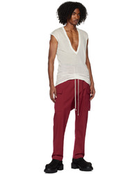 Pantalon cargo fuchsia Rick Owens