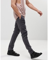 Pantalon cargo gris foncé Asos