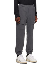 Pantalon cargo gris foncé Solid Homme