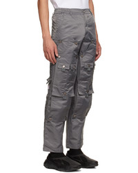 Pantalon cargo gris foncé Tombogo