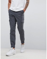 Pantalon cargo gris foncé