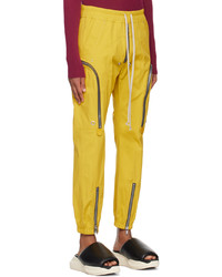 Pantalon cargo jaune Rick Owens