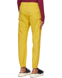 Pantalon cargo jaune Rick Owens