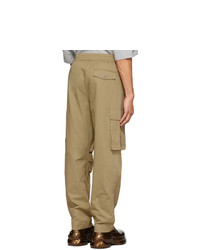 Pantalon cargo marron clair Feng Chen Wang