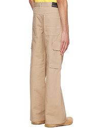 Pantalon cargo marron clair Marni