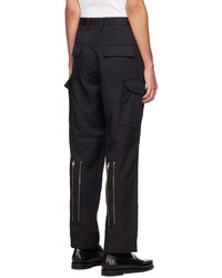 Pantalon cargo noir Jieda