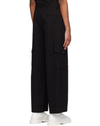 Pantalon cargo noir Recto