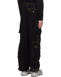 Pantalon cargo noir Feng Chen Wang