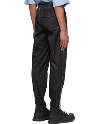 Pantalon cargo noir Alexander McQueen