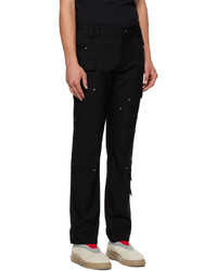 Pantalon cargo noir Heliot Emil