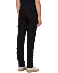 Pantalon cargo noir Heliot Emil