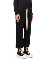 Pantalon cargo noir Rick Owens DRKSHDW