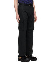 Pantalon cargo noir Versace